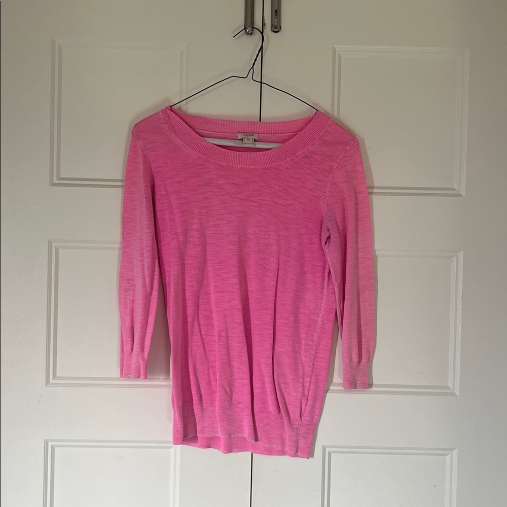 J. Crew Charley Hot Pink Top